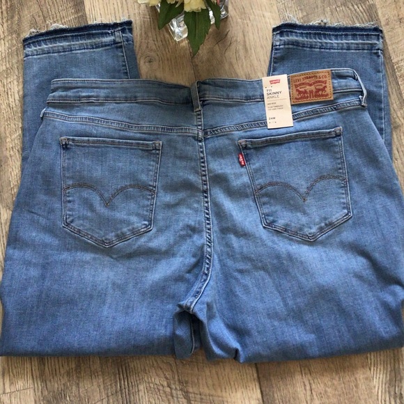 LEVI’S 711 SKINNY ANKLE PLUS SIZE MID~RISE🎀🎀 - Picture 5 of 11